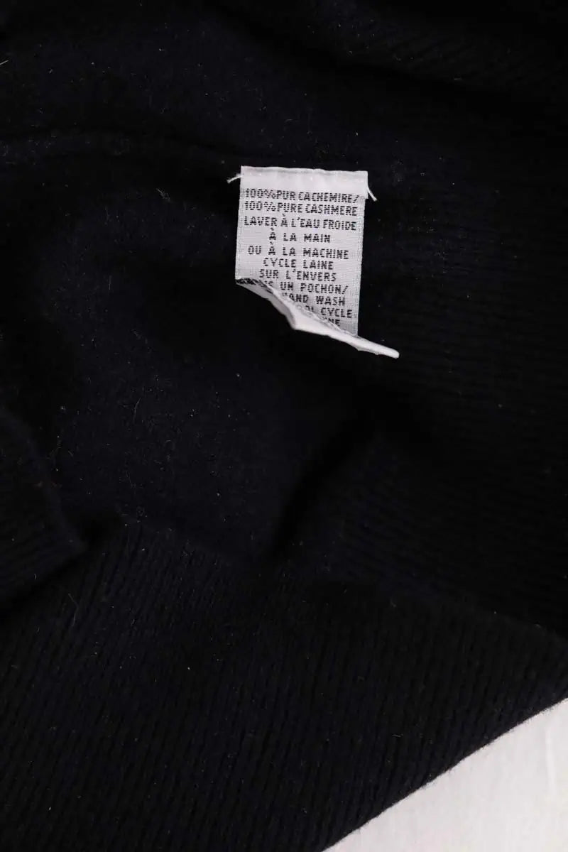 Pull Eric Bompard Noir en Cachemire