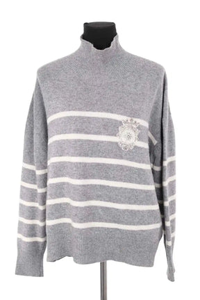 Pull Ermanno Firenze Gris en Synthétique, taille M - Seconde Main