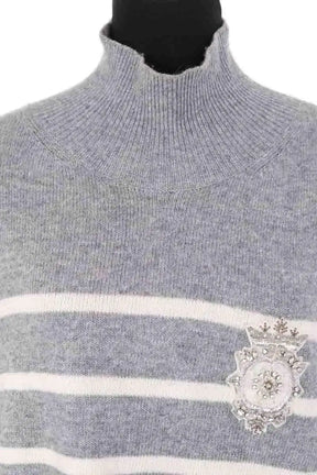 Pull Ermanno Firenze Gris en Synthétique