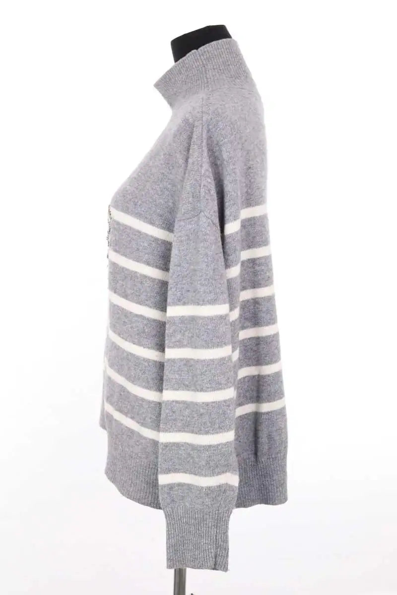 Pull Ermanno Firenze Gris en Synthétique