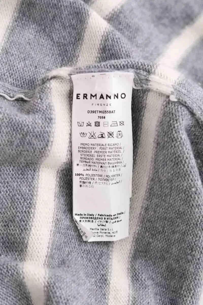 Pull Ermanno Firenze Gris en Synthétique