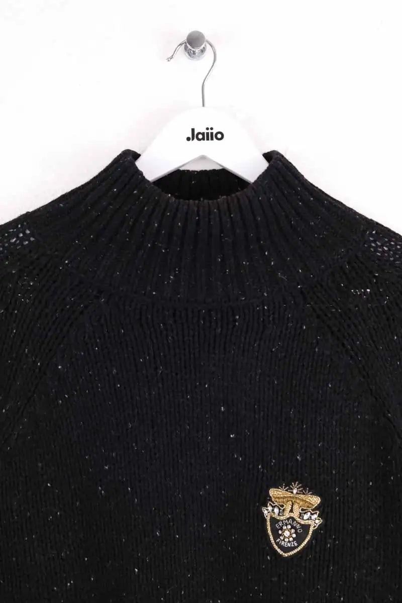 Pull Ermanno Firenze Noir en Synthétique
