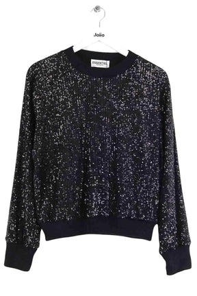Pull Essentiel Antwerp Noir en Coton, taille XS - Seconde Main