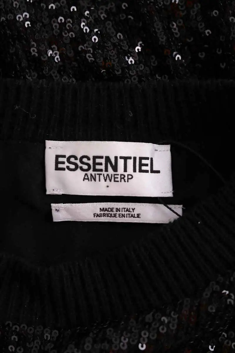 Pull Essentiel Antwerp Noir en Coton