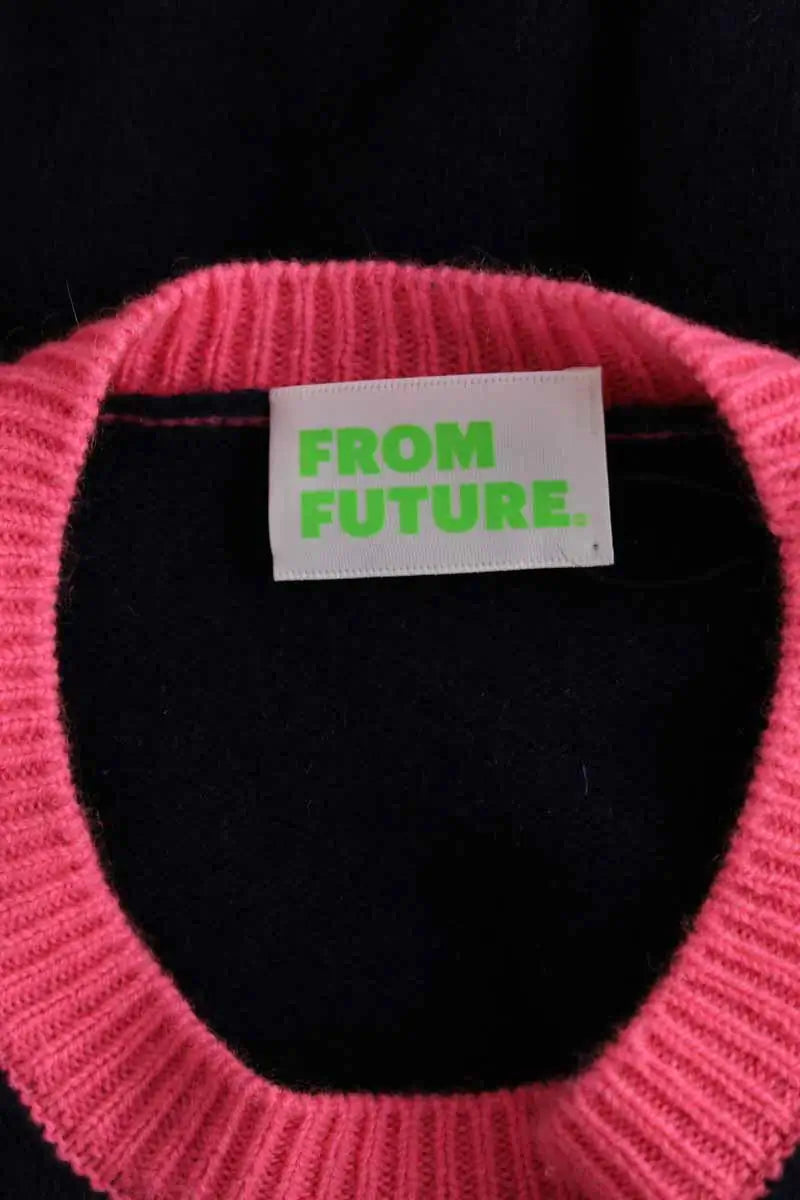Pull From Future Bleu en Cachemire