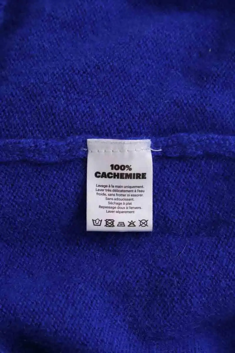 Pull From Future Bleu en Cachemire