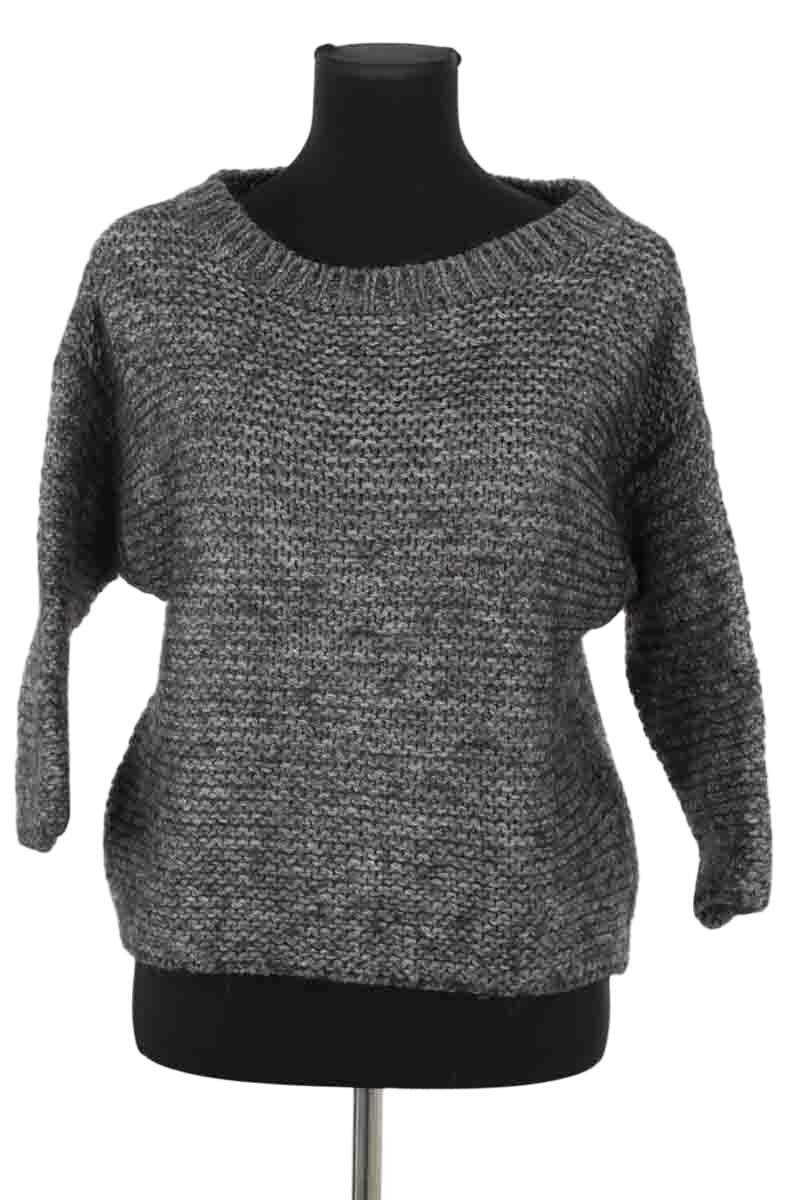Pull Gerard Darel Gris en Laine, taille S - Seconde Main