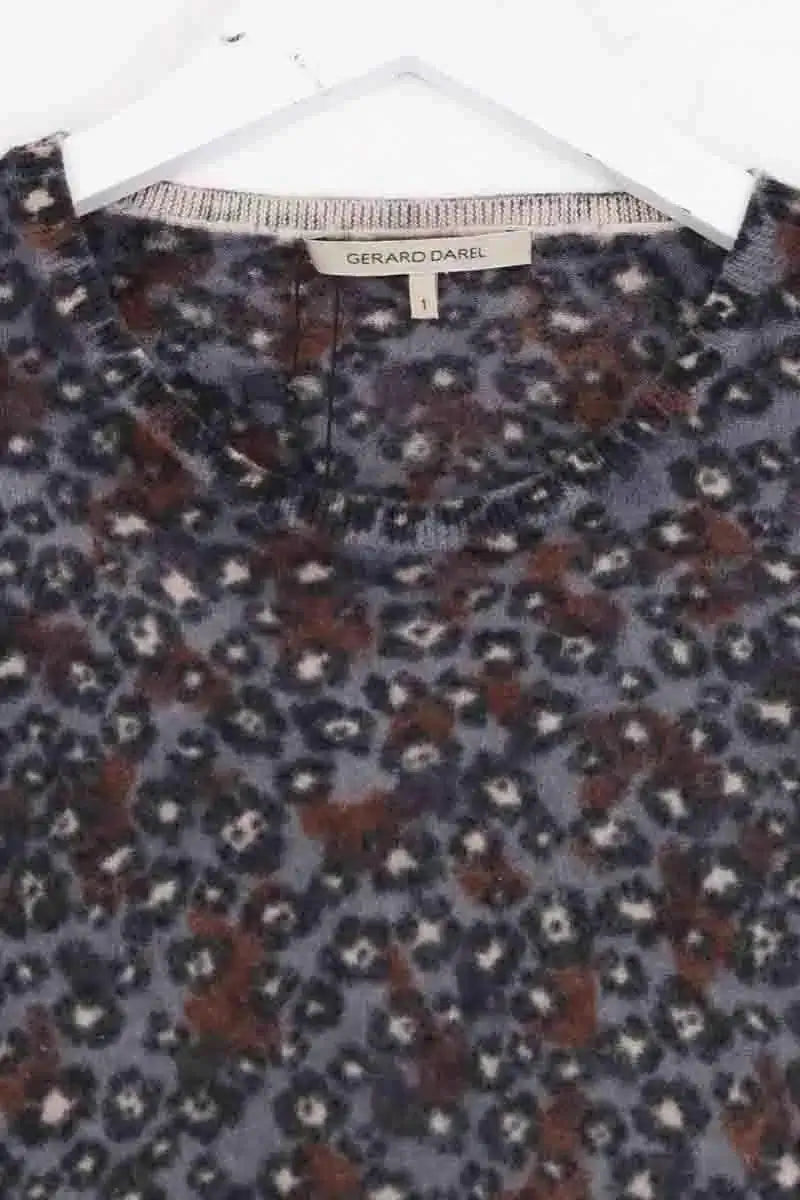 Pull Gerard Darel Gris en Laine