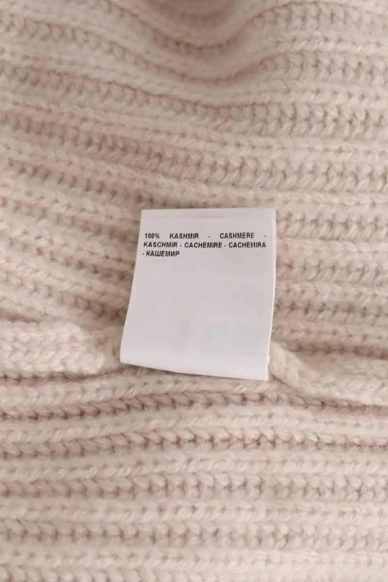 Pull Gran sasso Beige en Cachemire