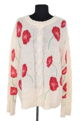 Pull Heimstone Blanc en Laine, taille M - Seconde Main