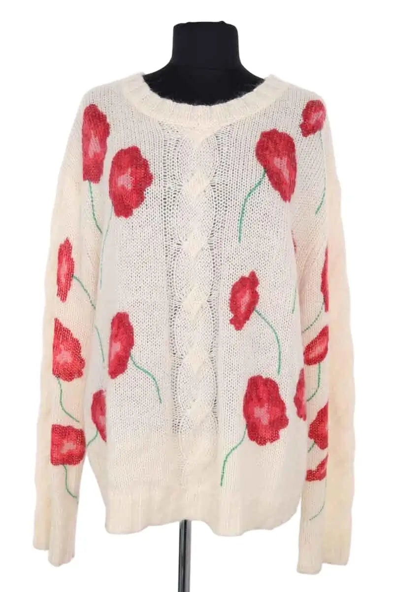 Pull Heimstone Blanc en Laine, taille M - Seconde Main