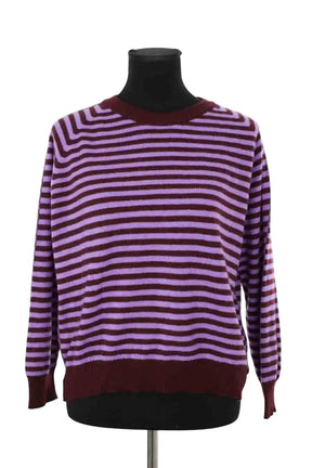 Pull Hod Luna stripe Violet en Laine, taille M - Seconde Main