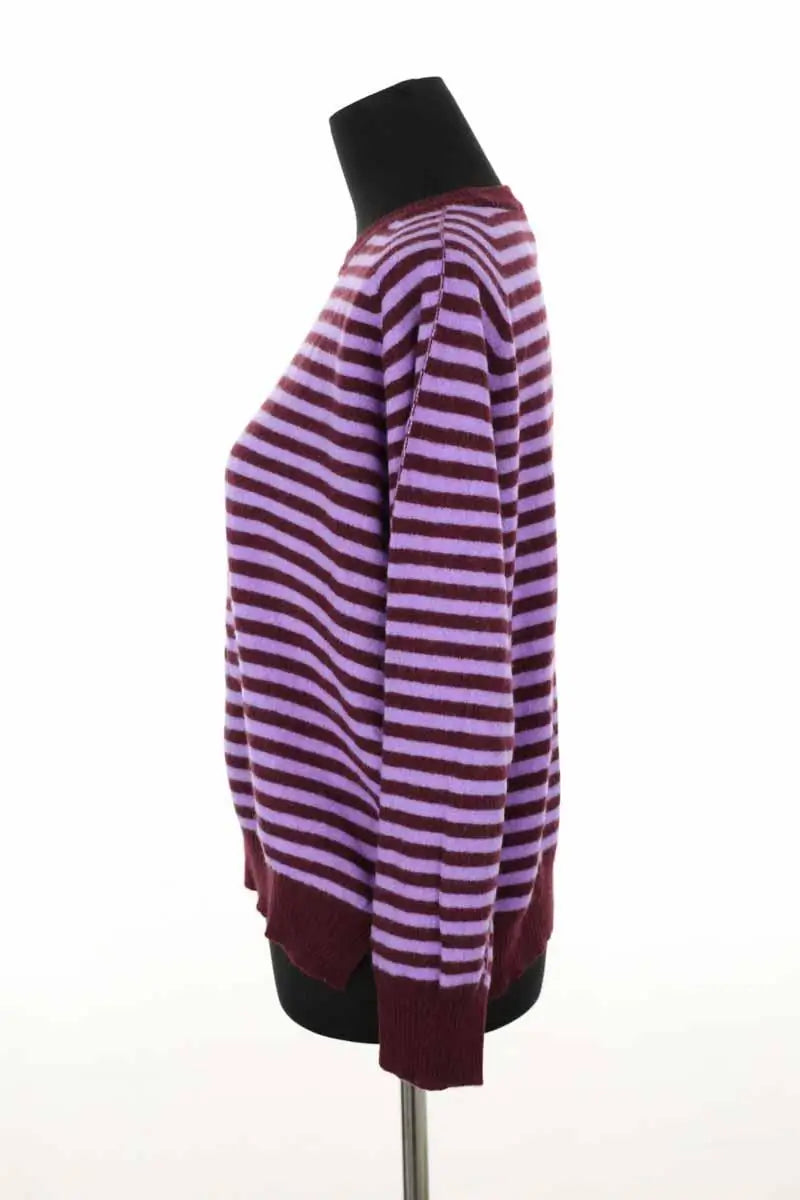 Pull Hod Luna stripe Violet en Laine