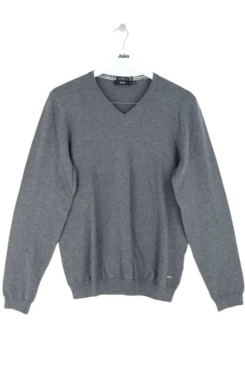 Pull Hugo Boss Gris en Coton, taille M - Seconde Main