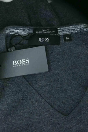 Pull Hugo Boss Gris en Coton