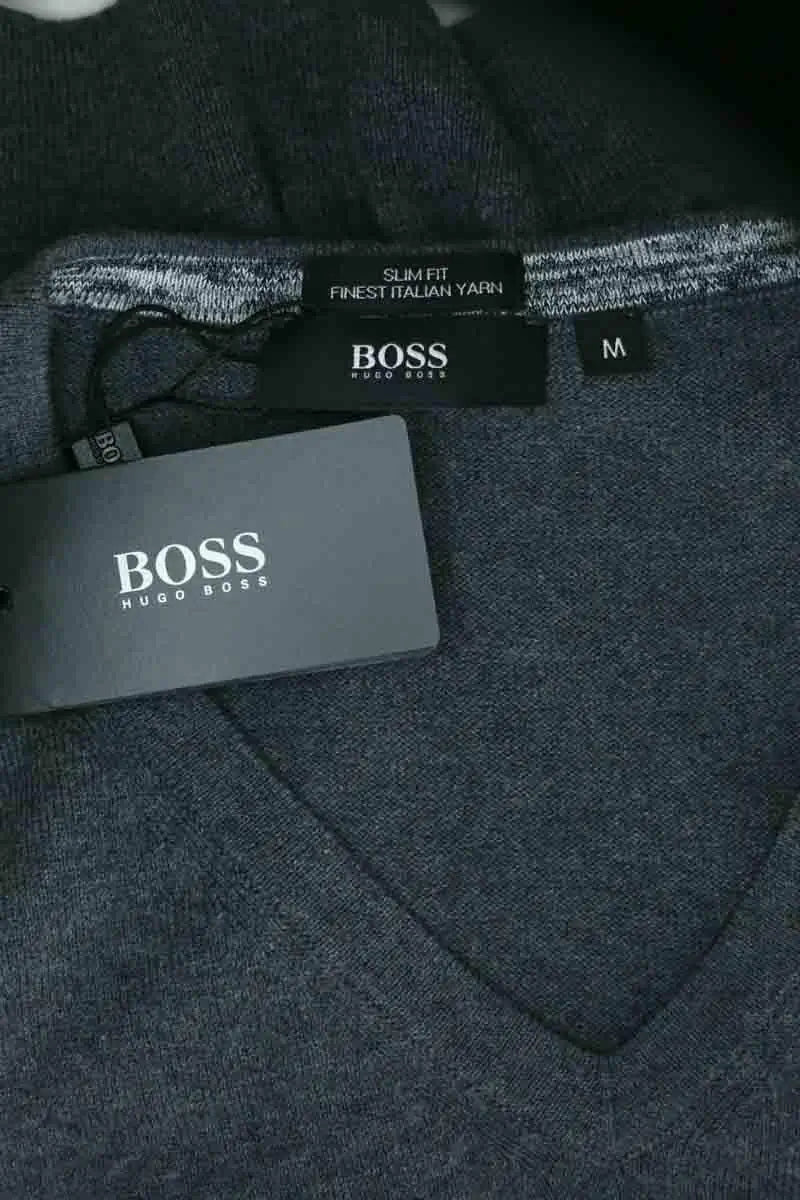 Pull Hugo Boss Gris en Coton
