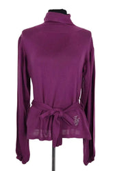 Pull Ines de la Fressange Violet en Coton, taille L - Seconde Main