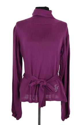 Pull Ines de la Fressange Violet en Coton, taille L - Seconde Main