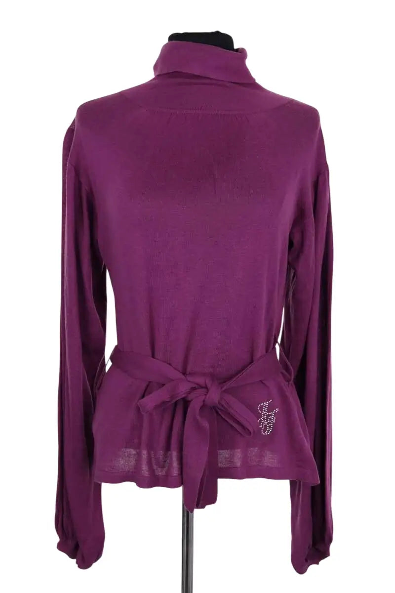 Pull Ines de la Fressange Violet en Coton, taille L - Seconde Main