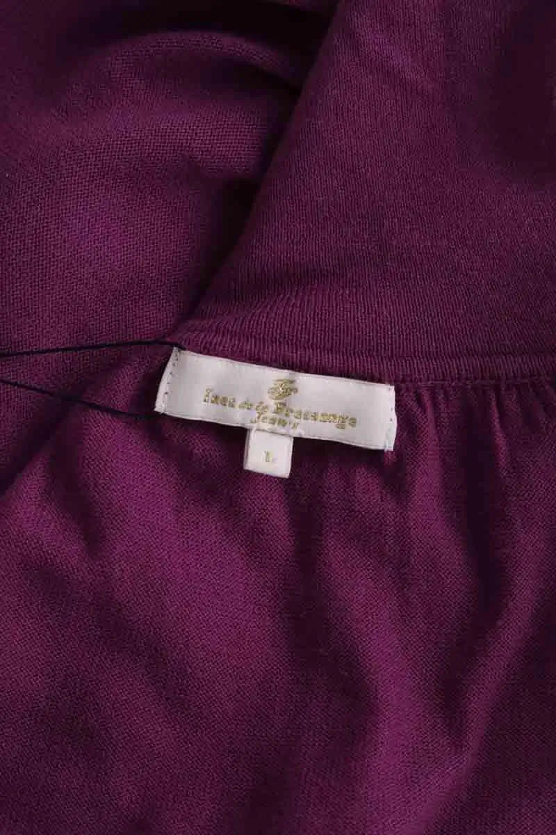 Pull Ines de la Fressange Violet en Coton