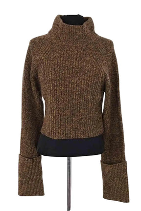 Pull Iro Kaki en Laine, taille S - Seconde Main