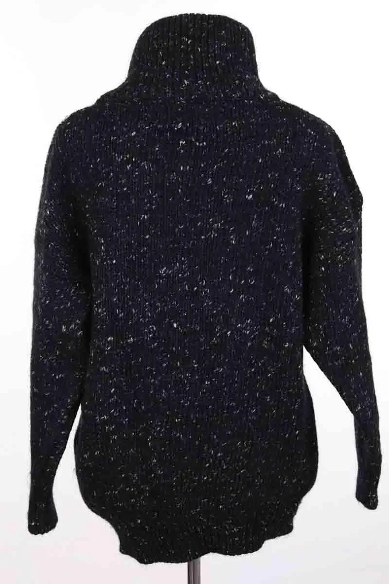 Pull Iro Yilivi Noir en Laine