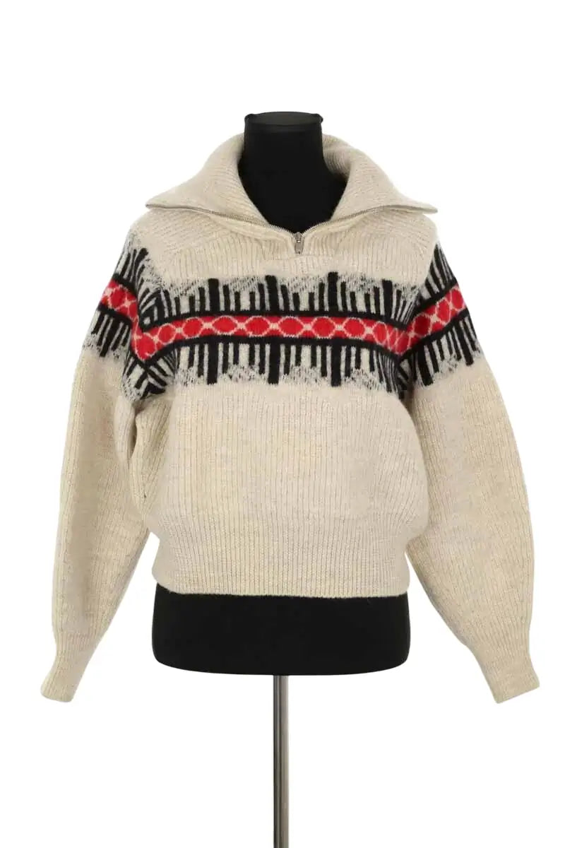 Pull Isabel Marant Beige en Laine, taille M - Seconde Main