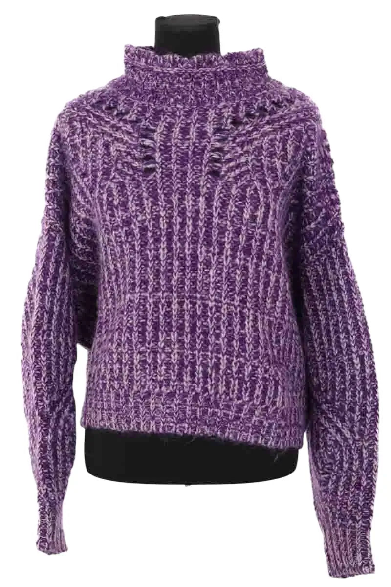 Pull Isabel Marant Violet en Laine, taille L - Seconde Main