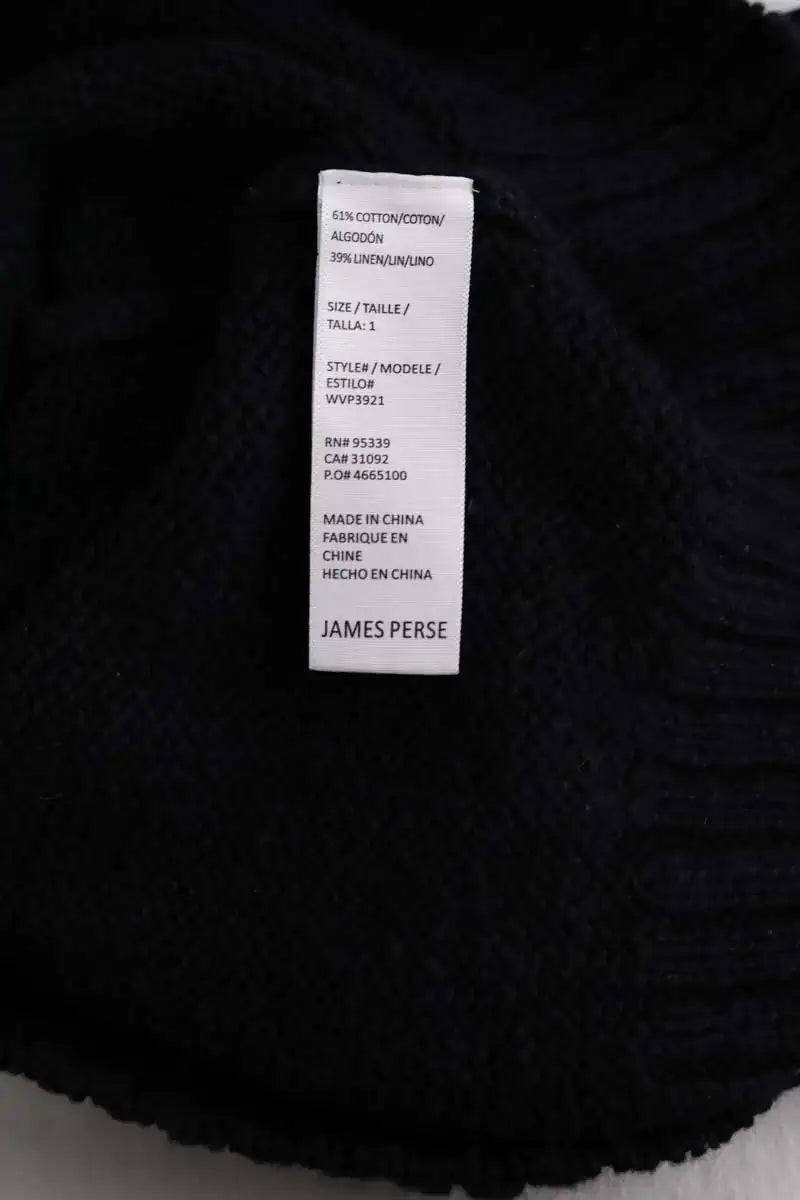 Pull James Perse Noir en Coton