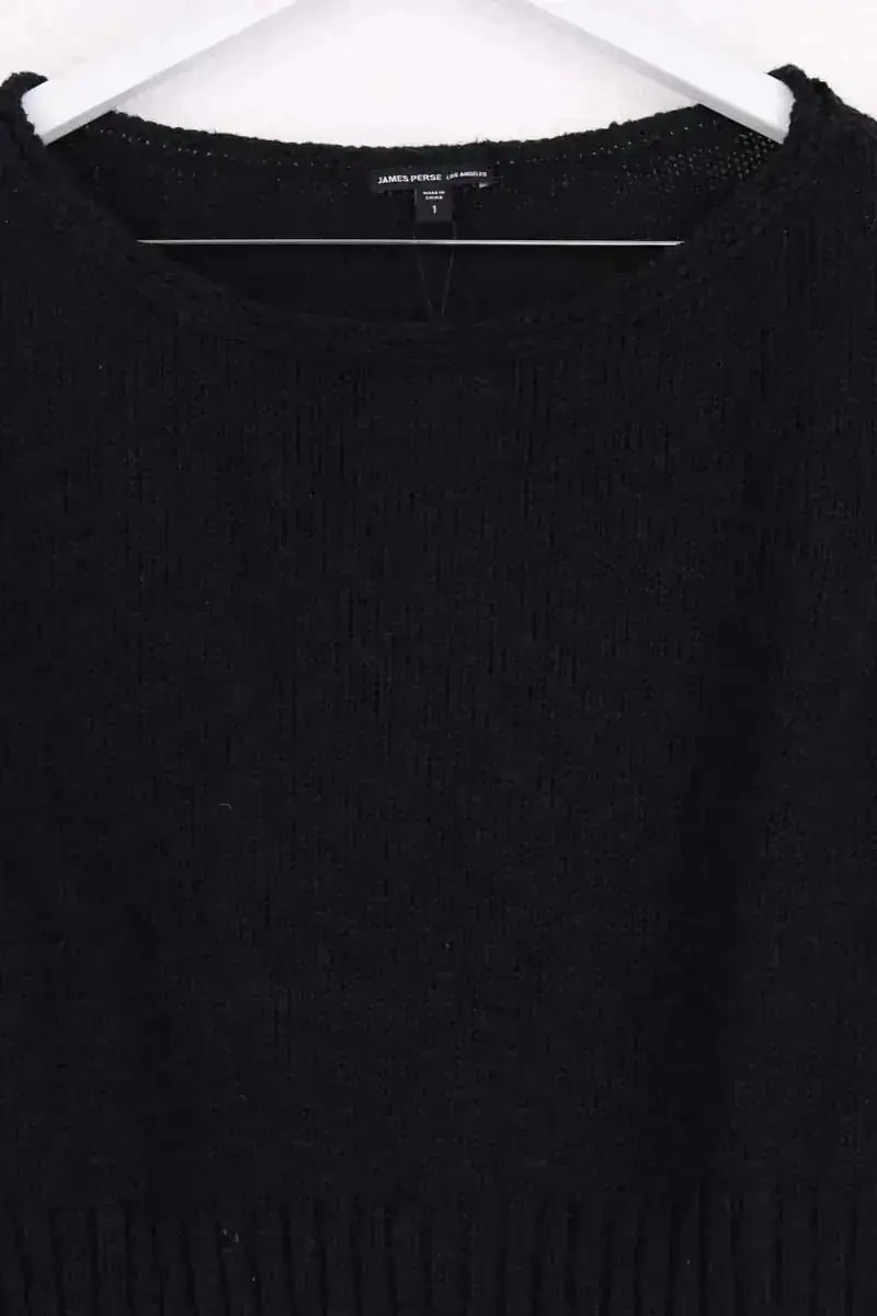 Pull James Perse Noir en Coton