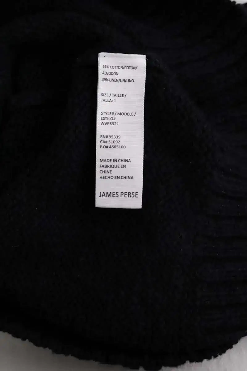 Pull James Perse Noir en Coton