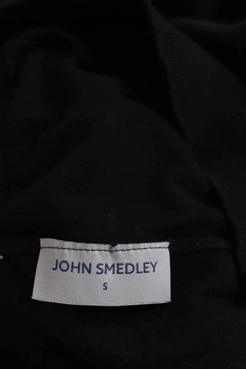 Pull John Smedley Noir en Coton