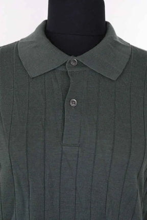 Pull John Smedley Vert en Laine