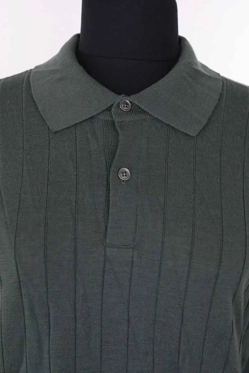 Pull John Smedley Vert en Laine