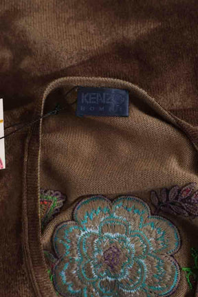 Pull Kenzo Kaki en Soie