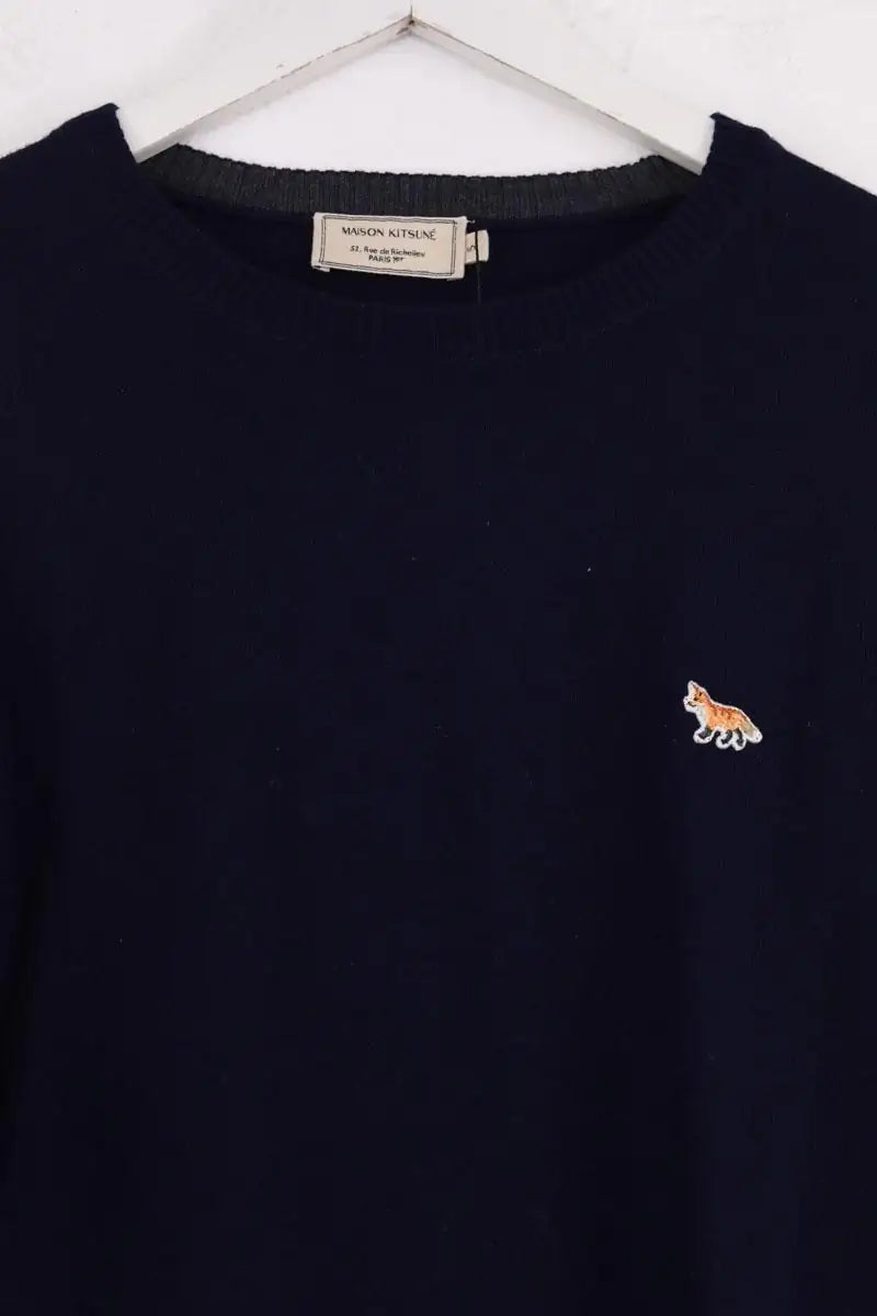 Pull Kitsuné Bleu en Laine