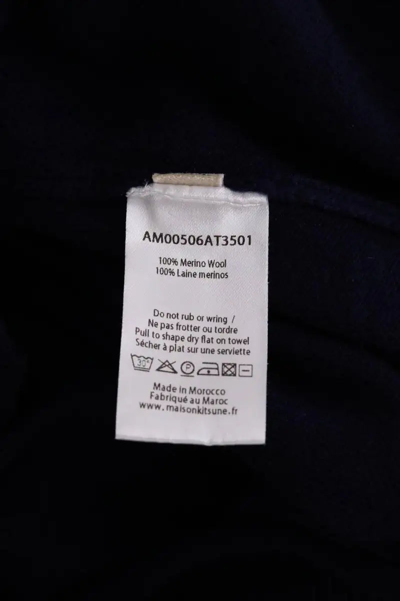 Pull Kitsuné Bleu en Laine