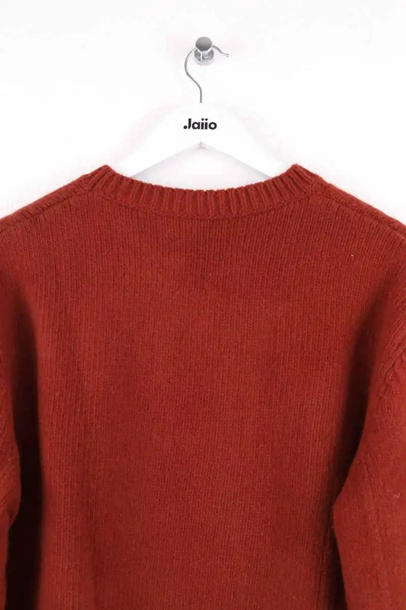 Pull Kitsuné Marron en Laine