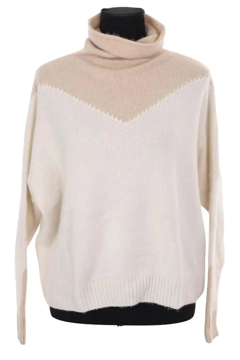 Pull Kujten Ecru en Cachemire, taille M - Seconde Main
