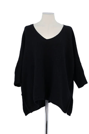 Pull Kujten Noir en Cachemire, taille XL - Seconde Main