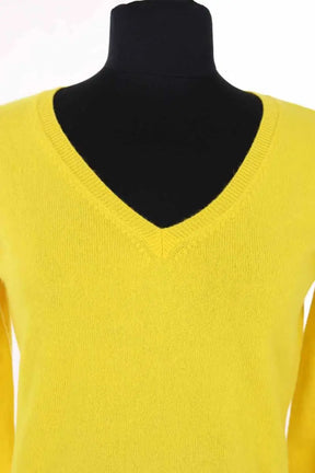 Pull Kujten Vicky Jaune en Cachemire