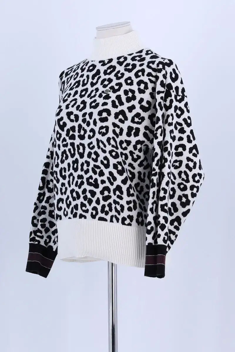 Pull Lacoste Blanc en Coton