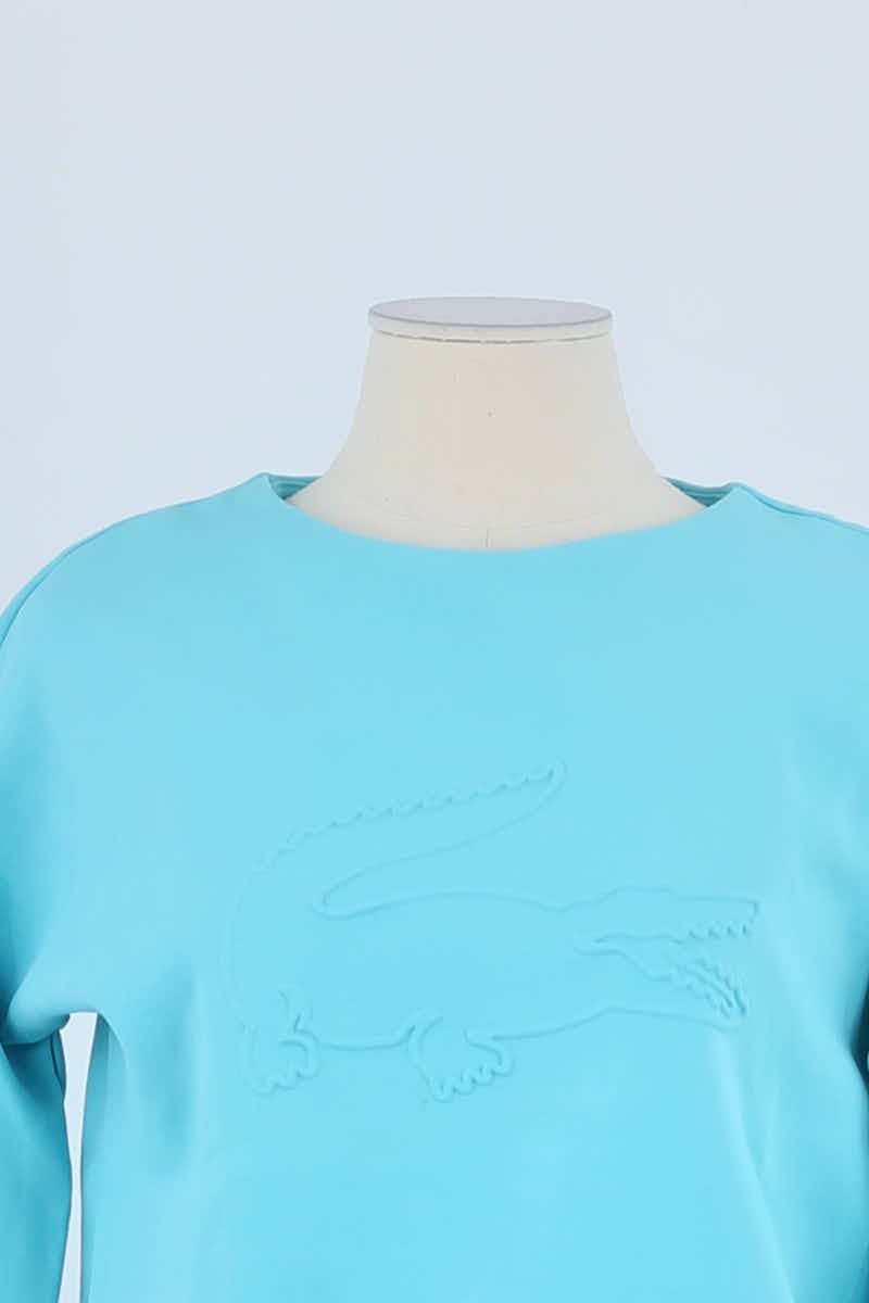 Pull Lacoste Bleu en Coton