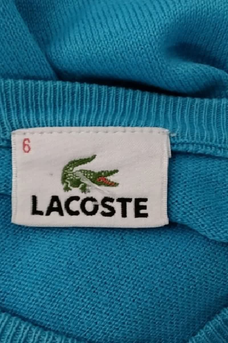 Pull Lacoste Bleu en Coton