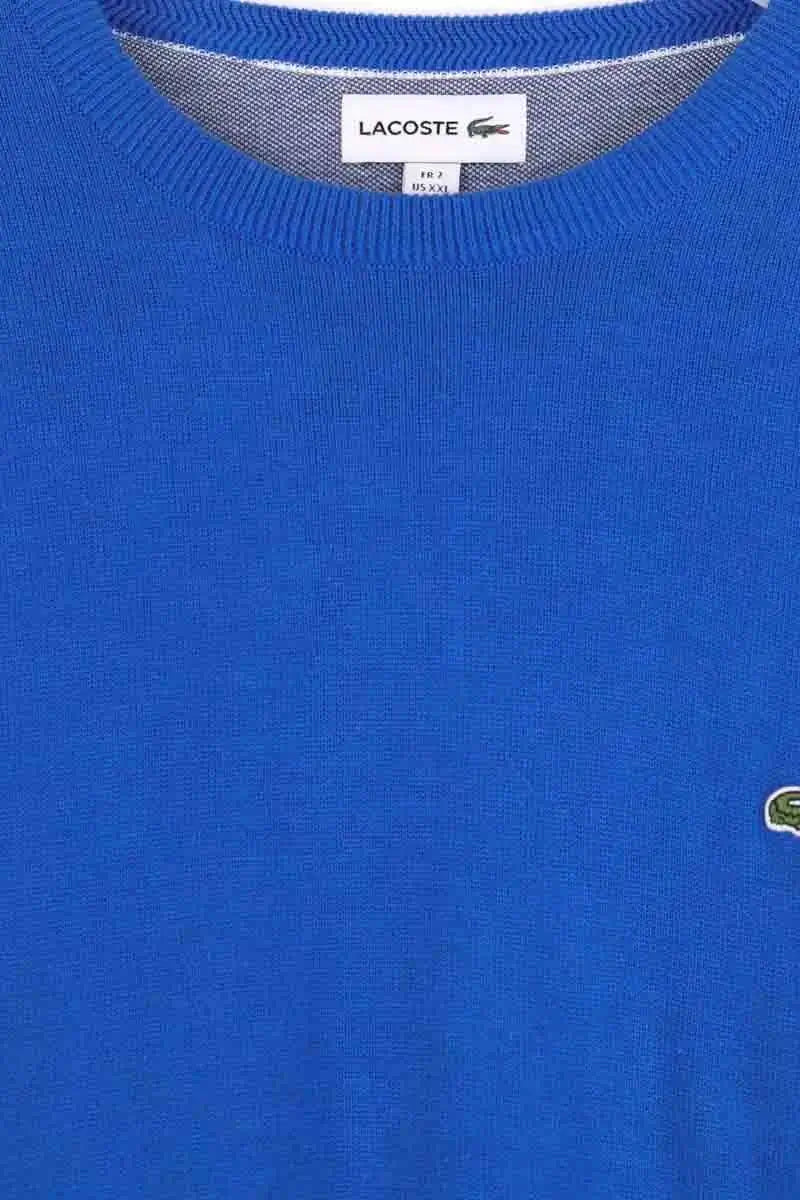 Pull Lacoste Bleu en Coton