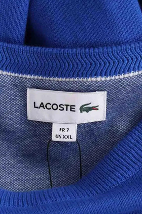 Pull Lacoste Bleu en Coton