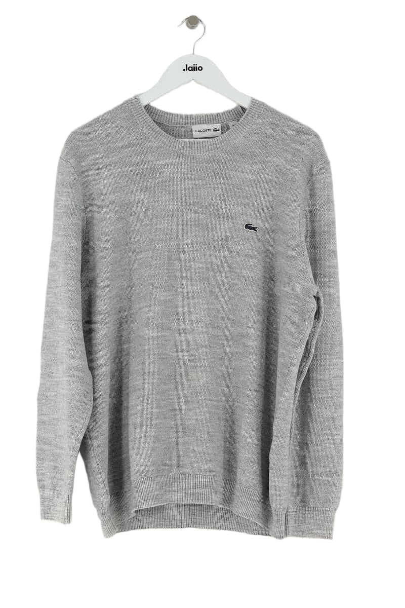 Pull Lacoste Gris en Coton, taille XL - Seconde Main