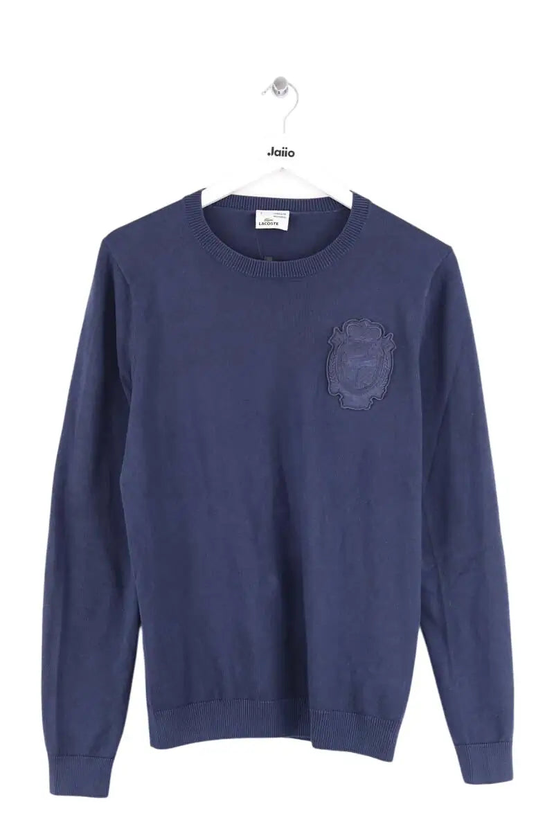 Pull Lacoste Marine en Coton, taille L - Seconde Main