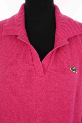 Pull Lacoste Rose en Cachemire