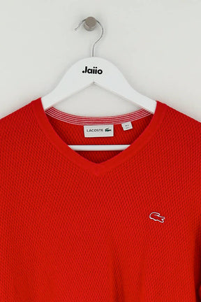 Pull Lacoste Rouge en Coton